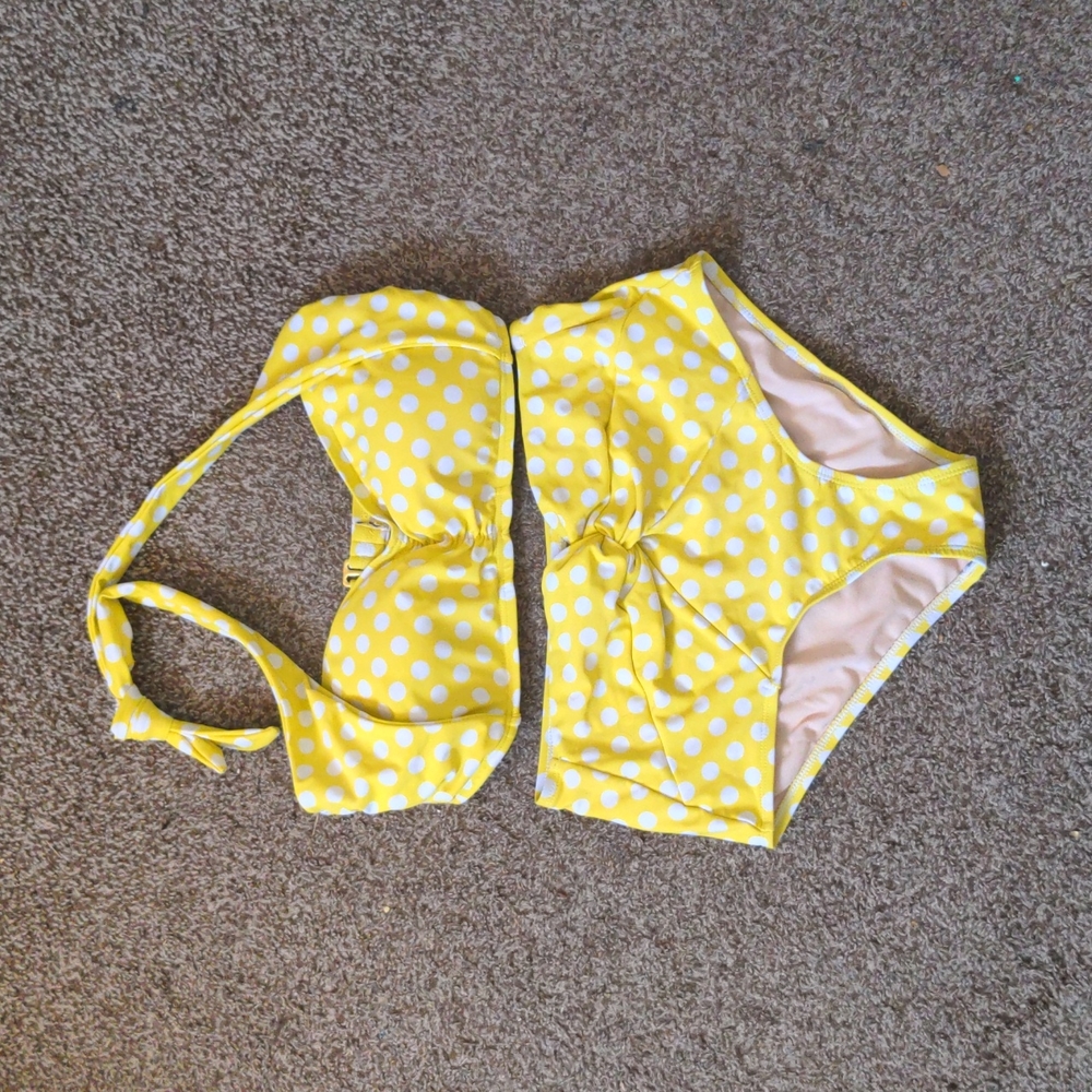 Yellow Polka-Dot Bikini